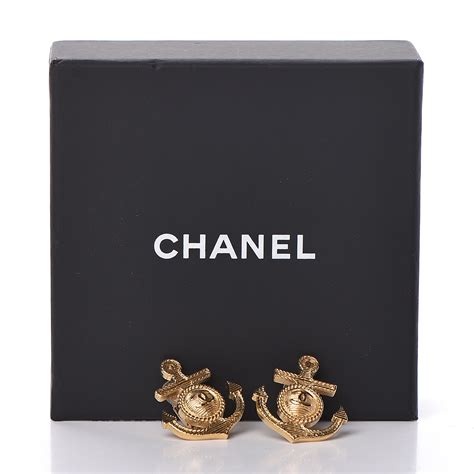chanel anchor earrings